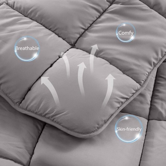 NEW Microfiber Bed Sheets Set 4 Piece with Down Alternative Comforter - Picture 7 of 8